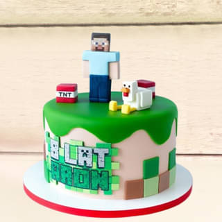 Buy Minecraft Mania Fondant Cake Online