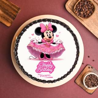 Order Mini Mouse Birthday Photo Cake Online