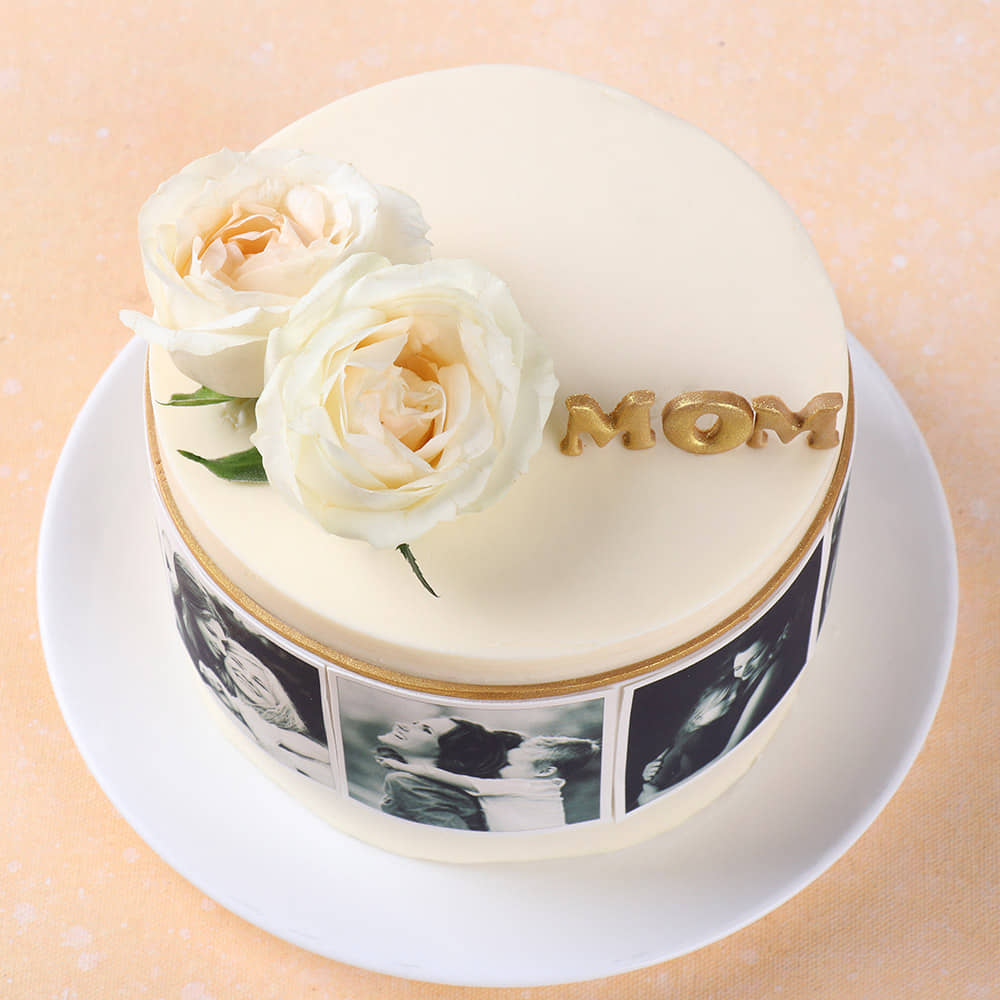 Front View: Personalised Cake for Mother