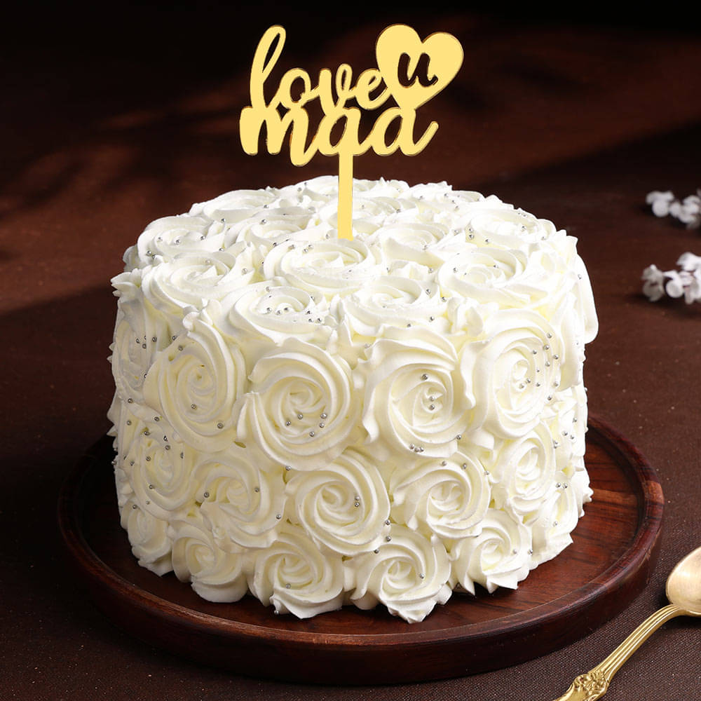 Mothers Day Rosettes Pineapple Cake