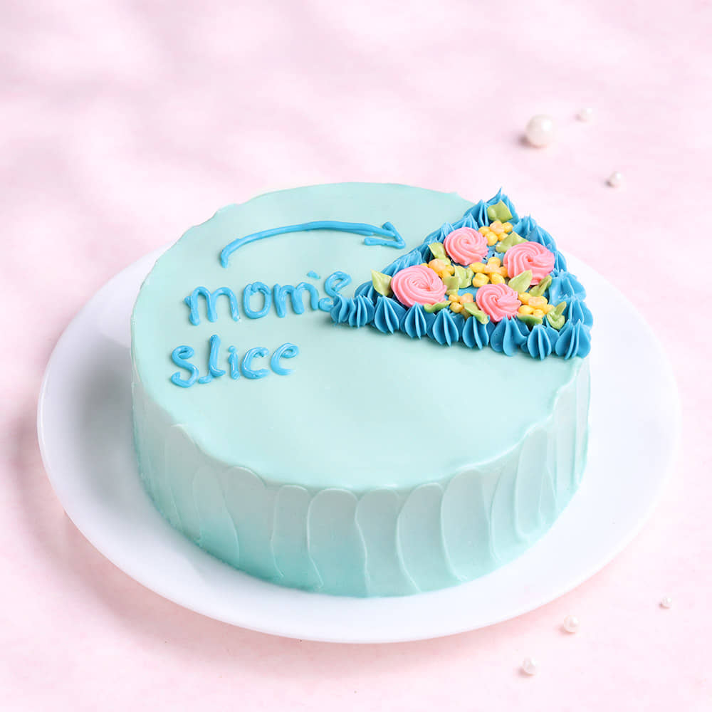 Moms Slice Floral Cake