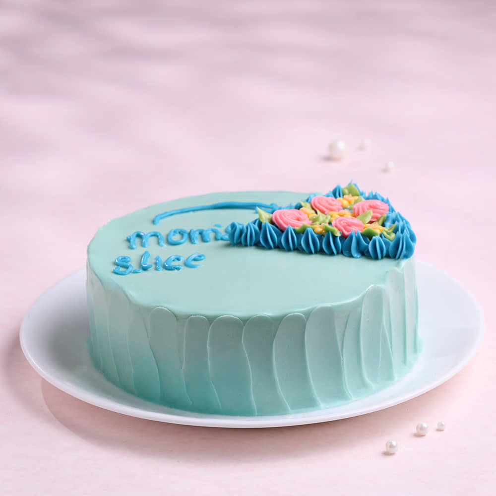 Moms Slice Floral Cake