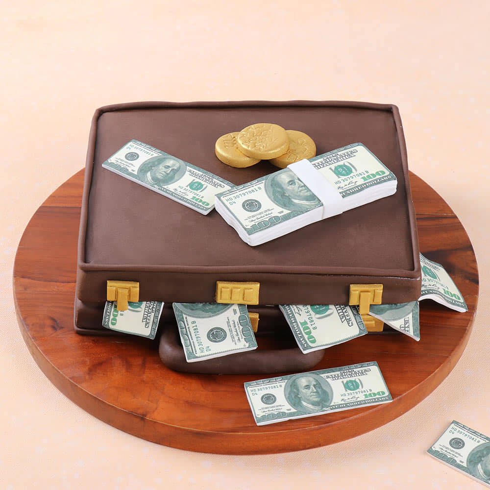 Moneybag Cake