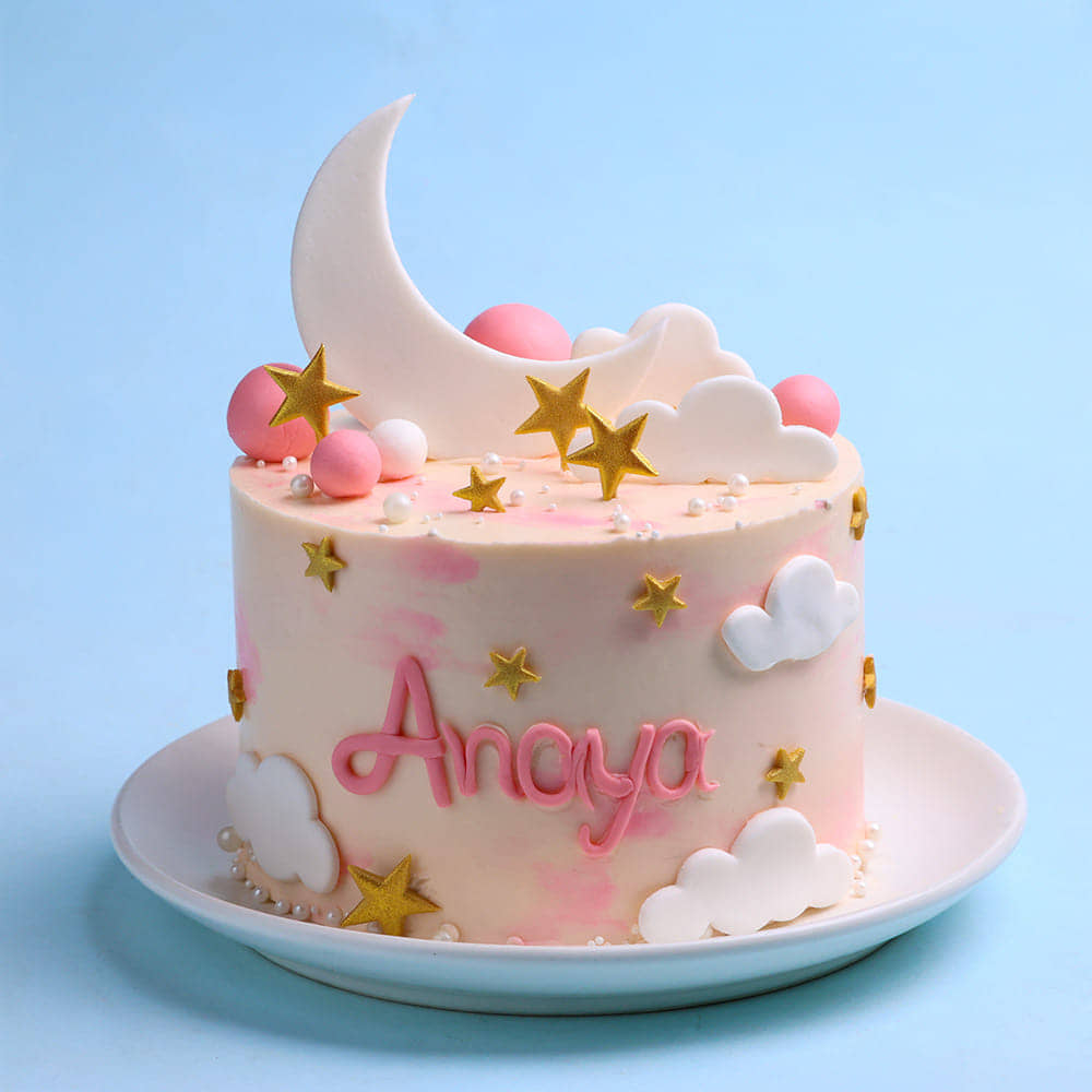 Moon N Stars Cloud Cake