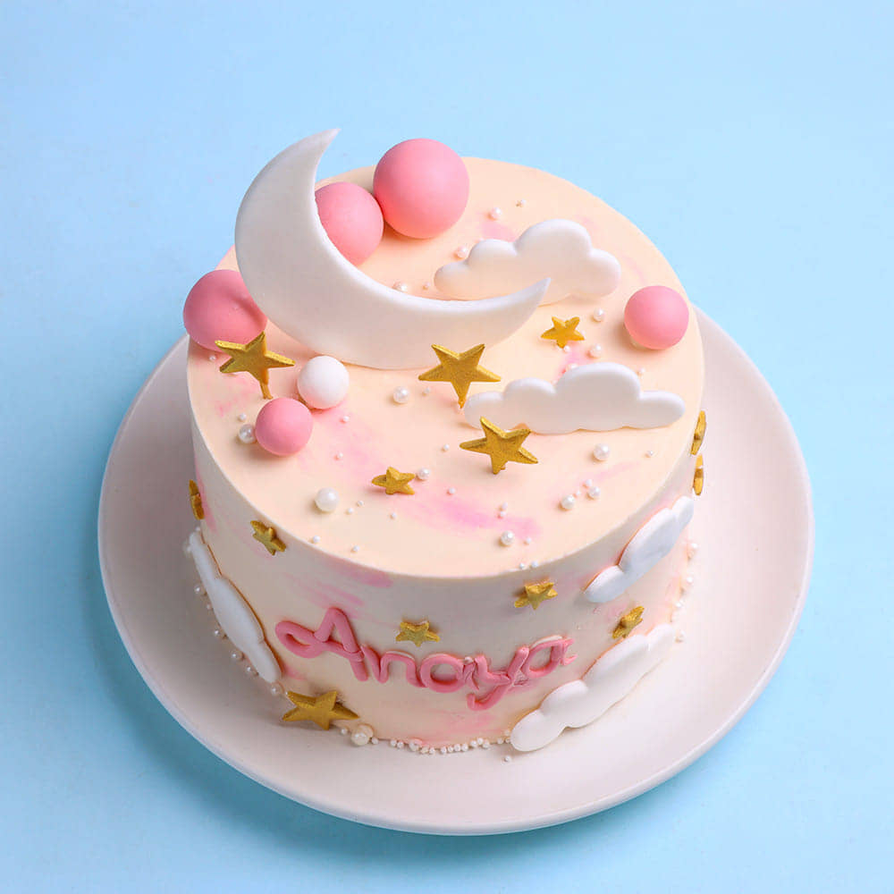 Moon N Stars Cloud Cake