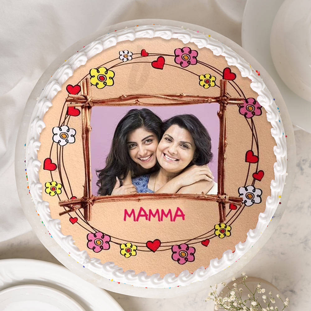 Mum Sweet Snapshot Cake Mothers Day Delight Cake