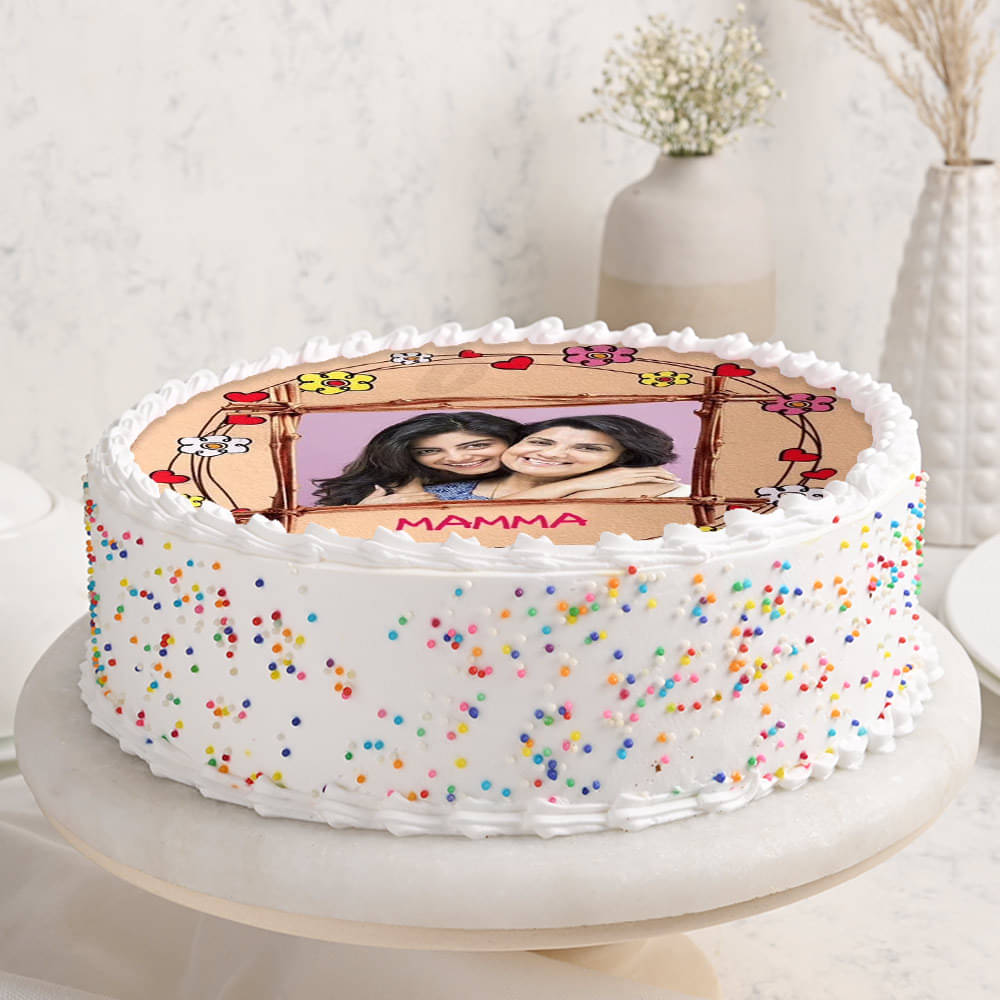 Mum Sweet Snapshot Cake Mothers Day Delight Cake