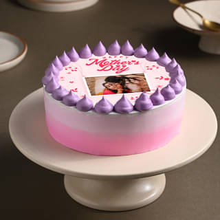 Top View: Mothers Day Special Photo Cake