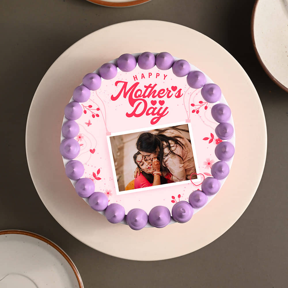 Front View: Mothers Day Special Photo Cake