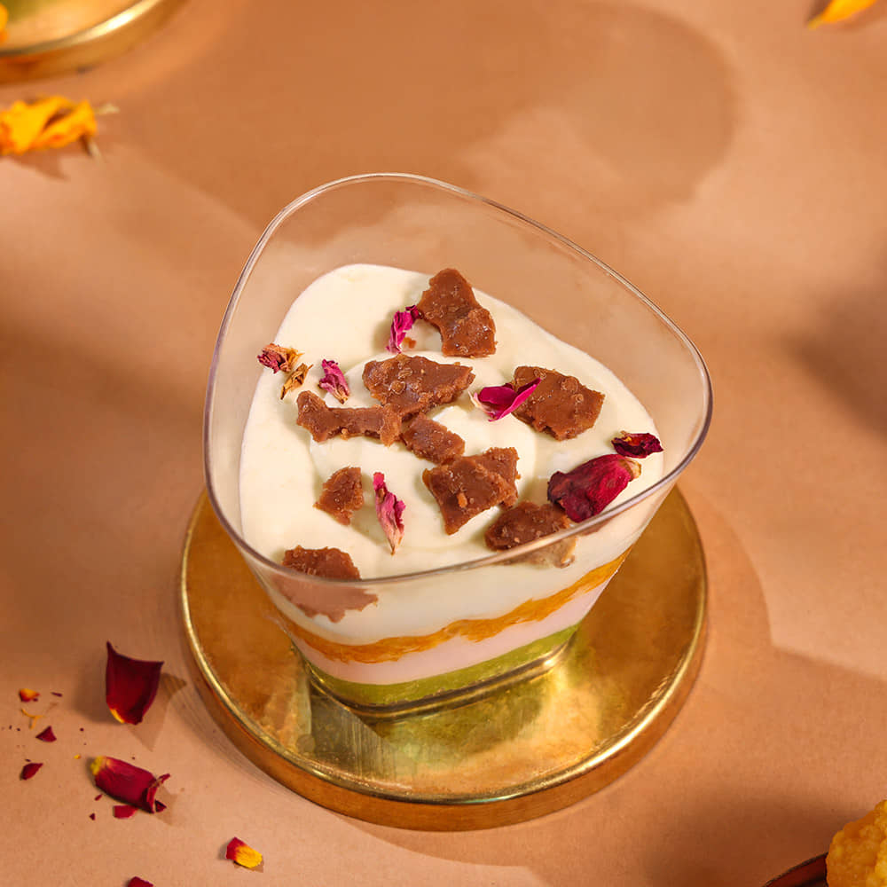 Motichoor Rose Verrine Cup