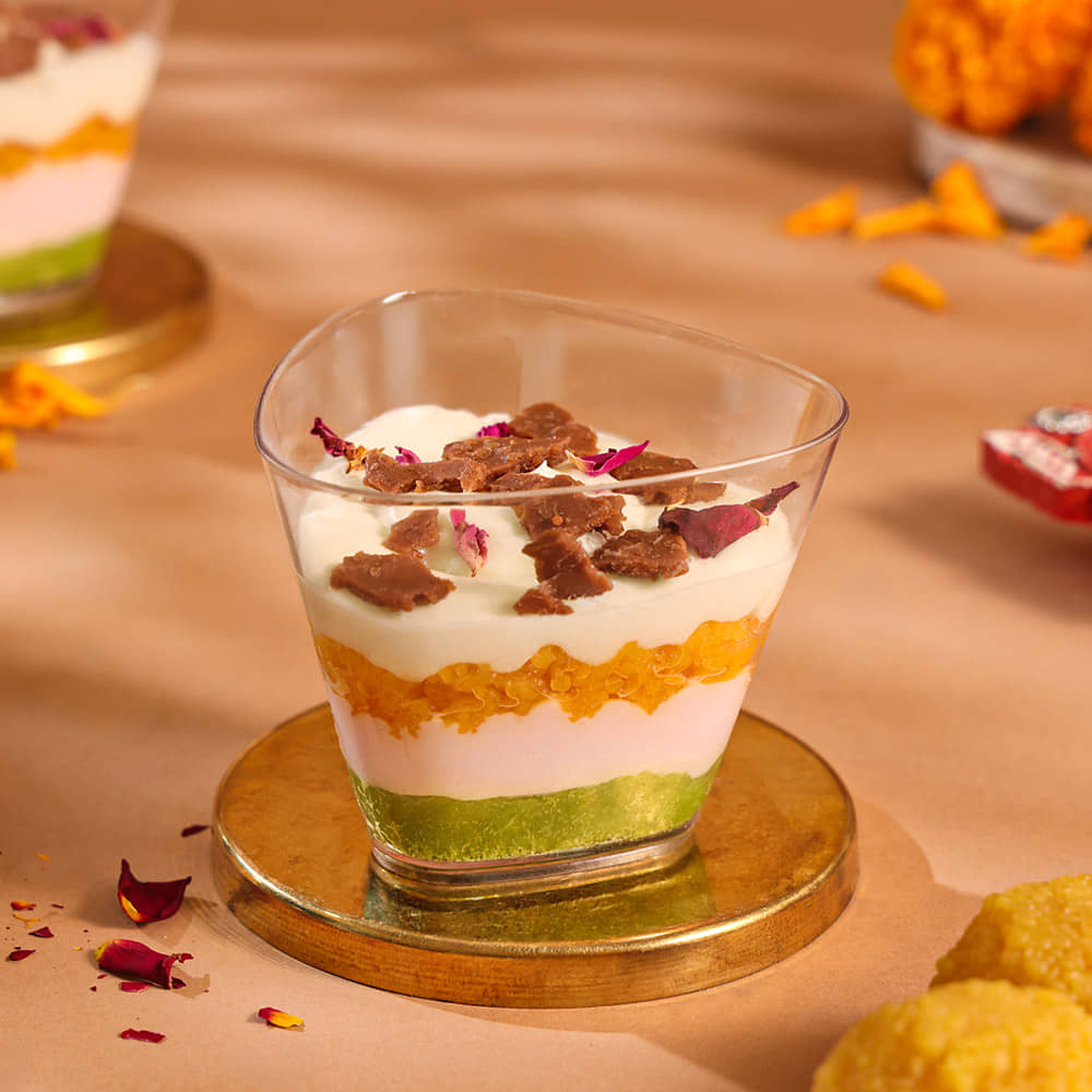 Motichoor Rose Verrine Cup