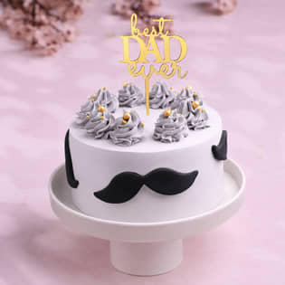 Moustache Magic Best Dad Cake Moustache Magic Best Dad Cake