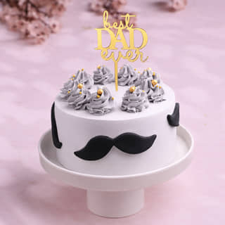 Moustache Magic Best Dad Cake Moustache Magic Best Dad Cake