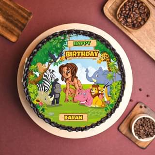 Jungle Fun Mowgli Birthday Cake