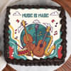 Top-View of Musical Magic Cake