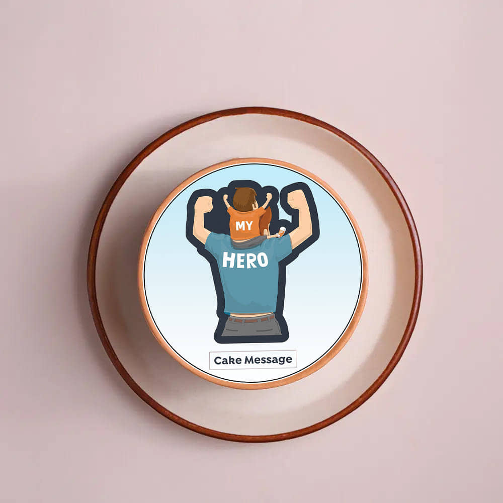 My Hero Dad Bento Cake