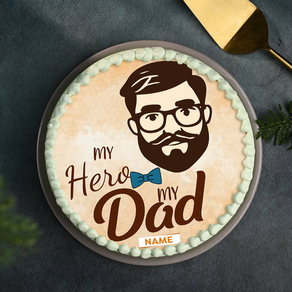My Superhero Dad Tribute Cake