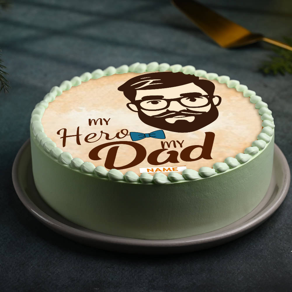 My Superhero Dad Tribute Cake