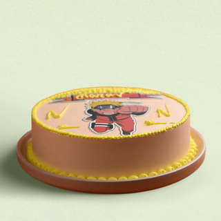 Side View of Naruto Adventure Cake