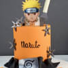 Zoomed View of Naruto Anime Theme Cake