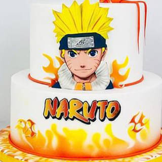 Close-View Naruto Ninja Adventure Cake