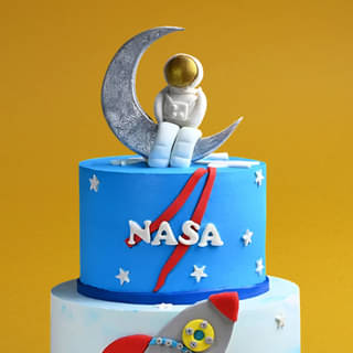 Zoomed View of  NASA Astronaut Cake