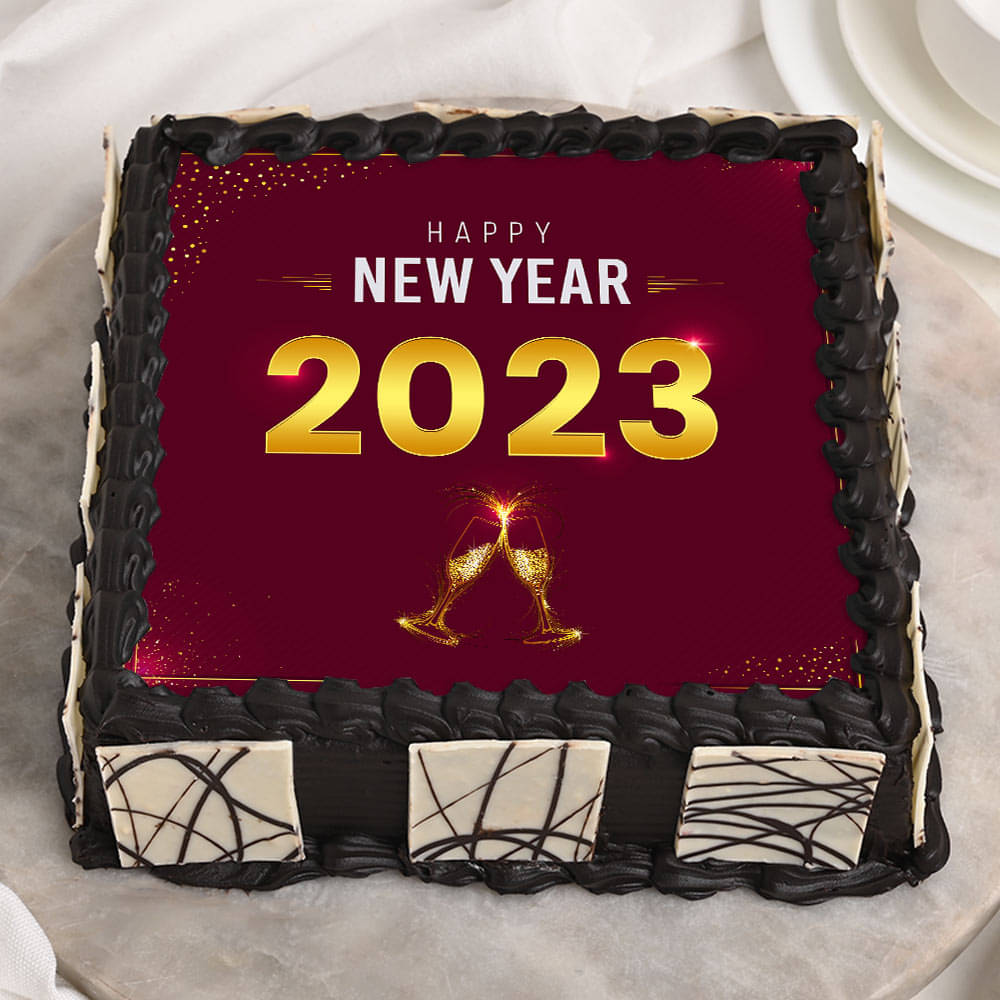 Happy New Year 2023 Cake Photo With Name