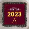 New Year 2023 Delicious Photo Cake