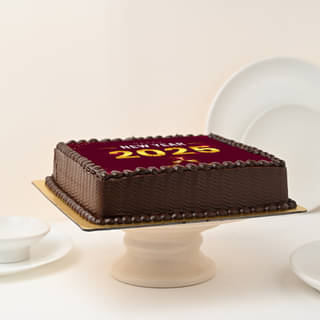 New Year 2025 Delicious Photo Cake