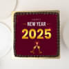 New Year 2025 Photo Cake