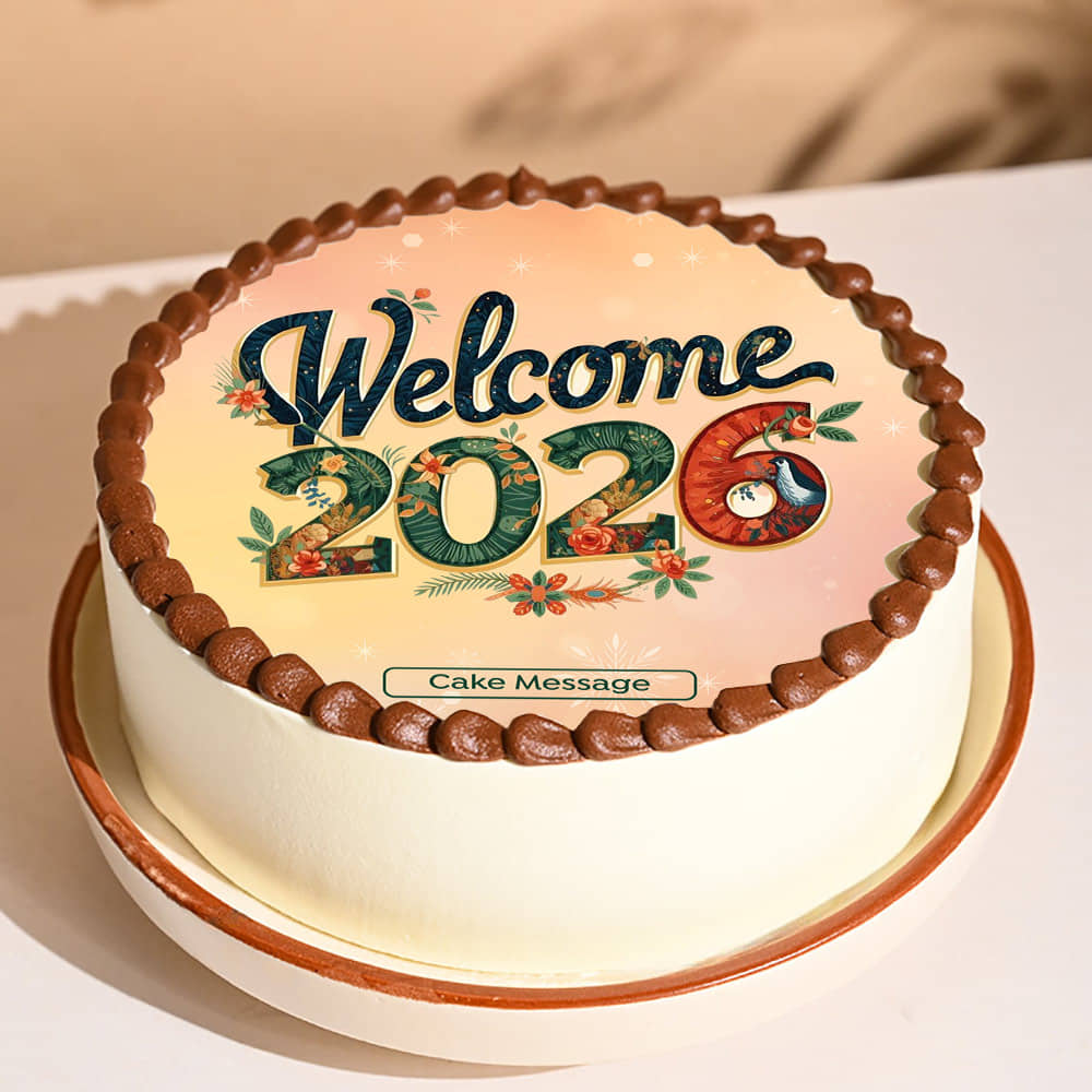 New Year Greetings Cake New Year Greetings Cake