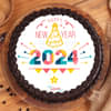 New Year Choco Poster Cake