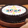 New Year Choco Poster Cake