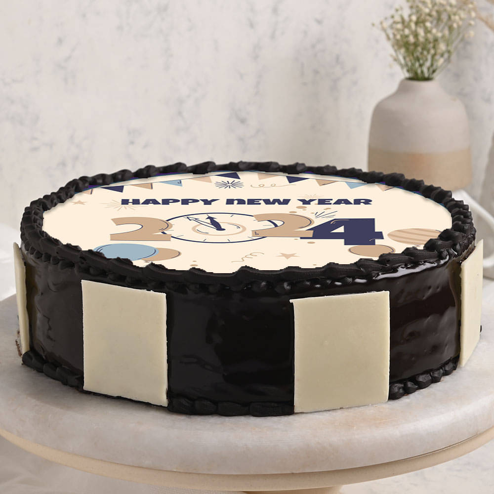 Happy New Year Poster Cake