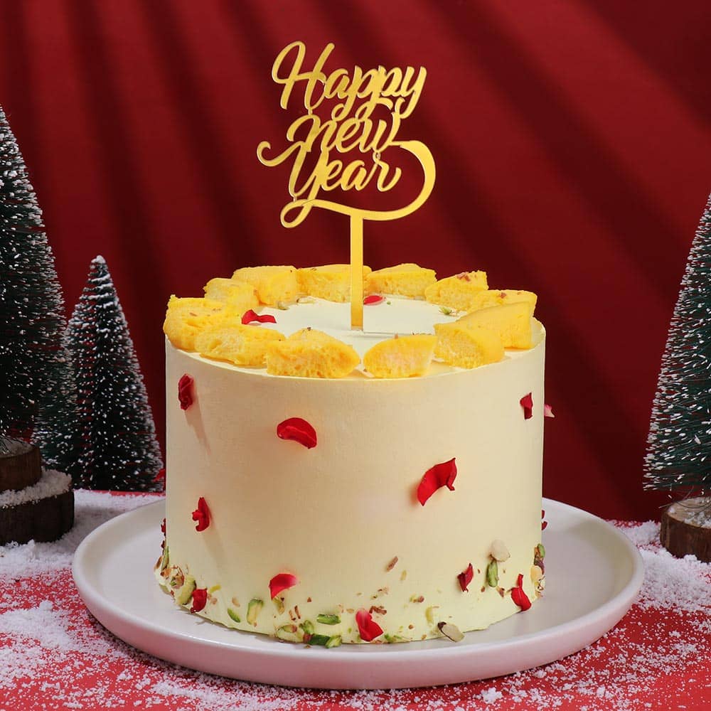 New Year Rasmalai Bliss Cake