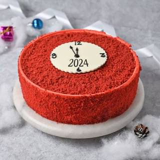 New Year Red Velvet Cake