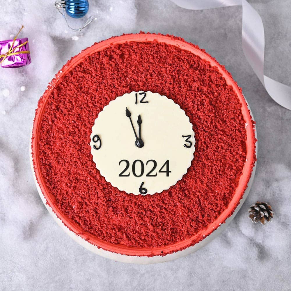 New Year Red Velvet Cake