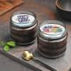 New Year Wishes Chocolate Jar Cake Duo