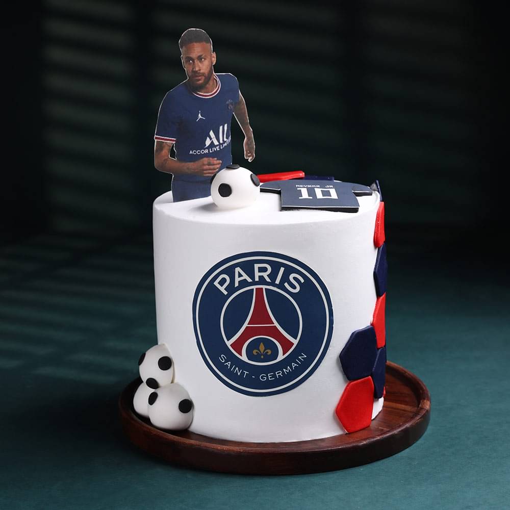 Neymar Jr Football Theme Cake