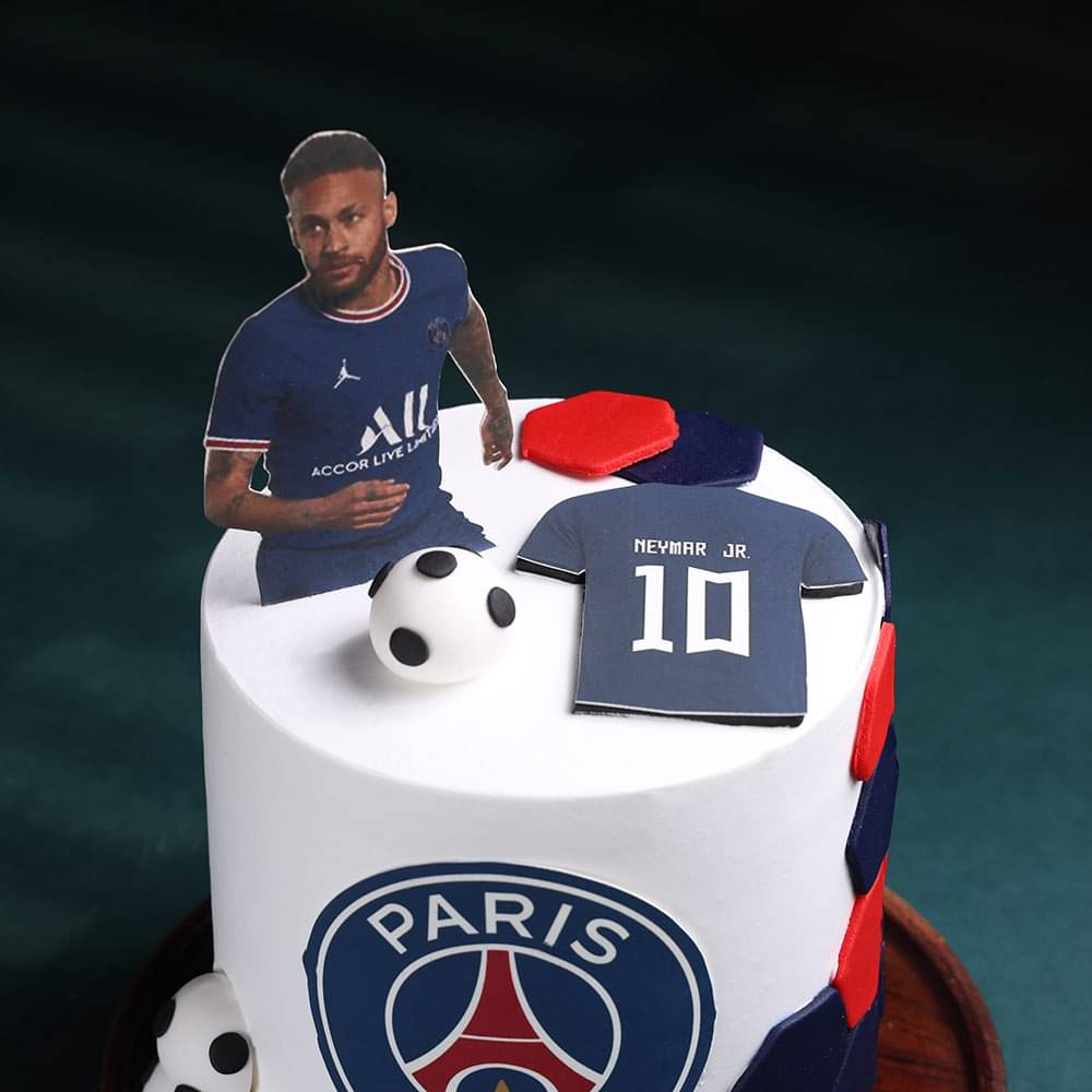 Neymar Jr Football Theme Cake