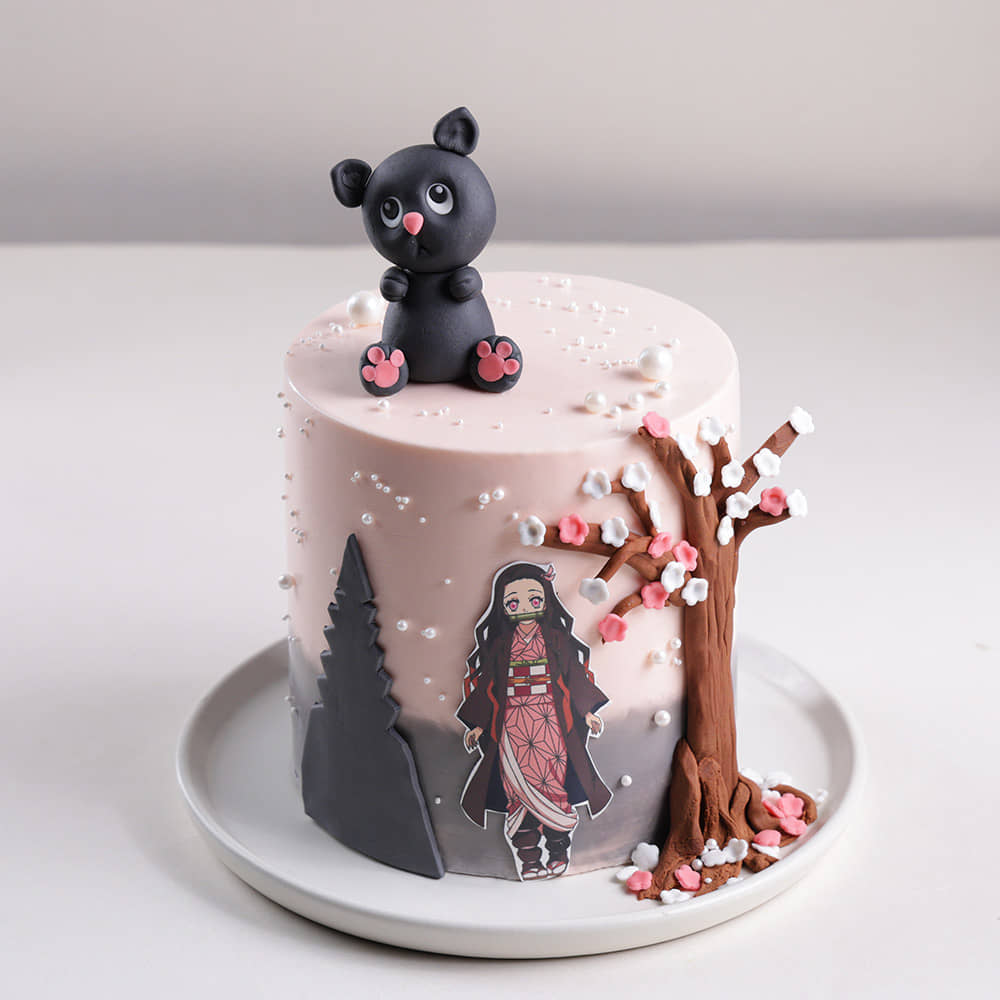 Nezuko Chan Demon Slayer Cake Nezuko Chan Demon Slayer Cake