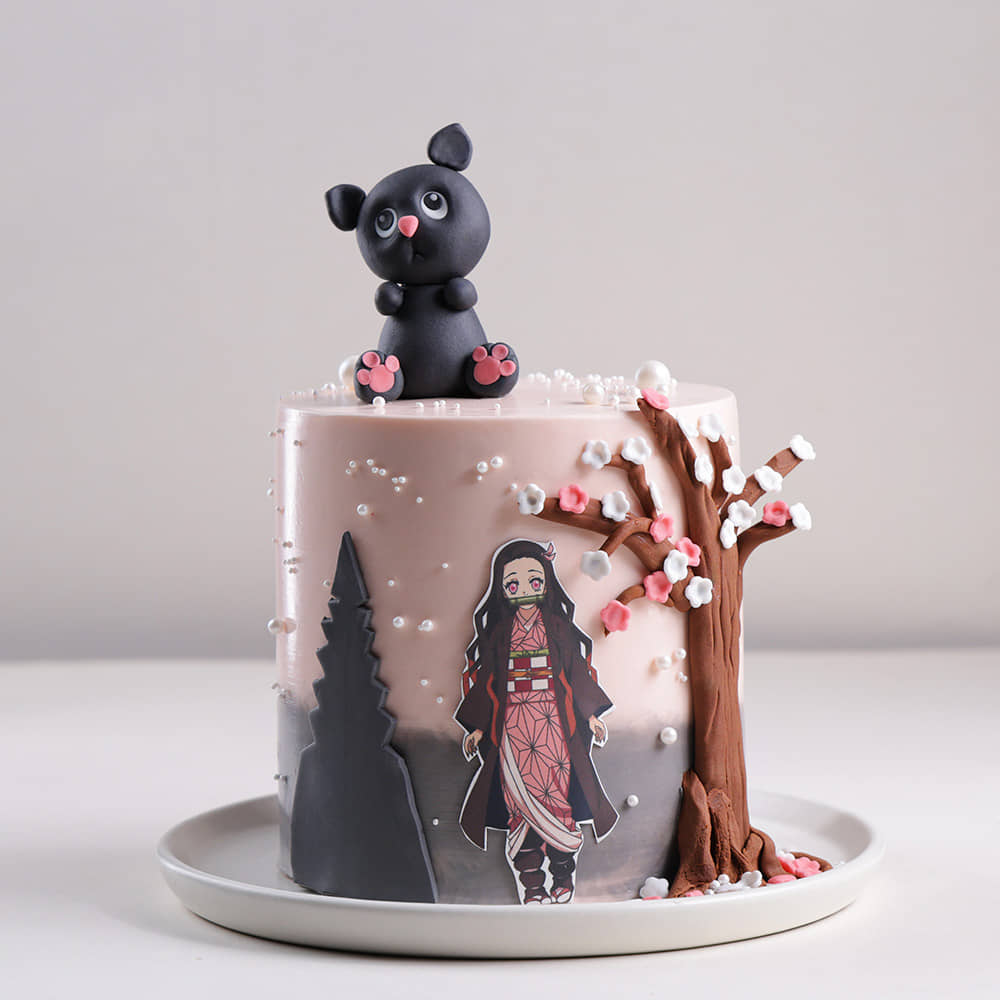 Nezuko Chan Demon Slayer Cake Nezuko Chan Demon Slayer Cake Online