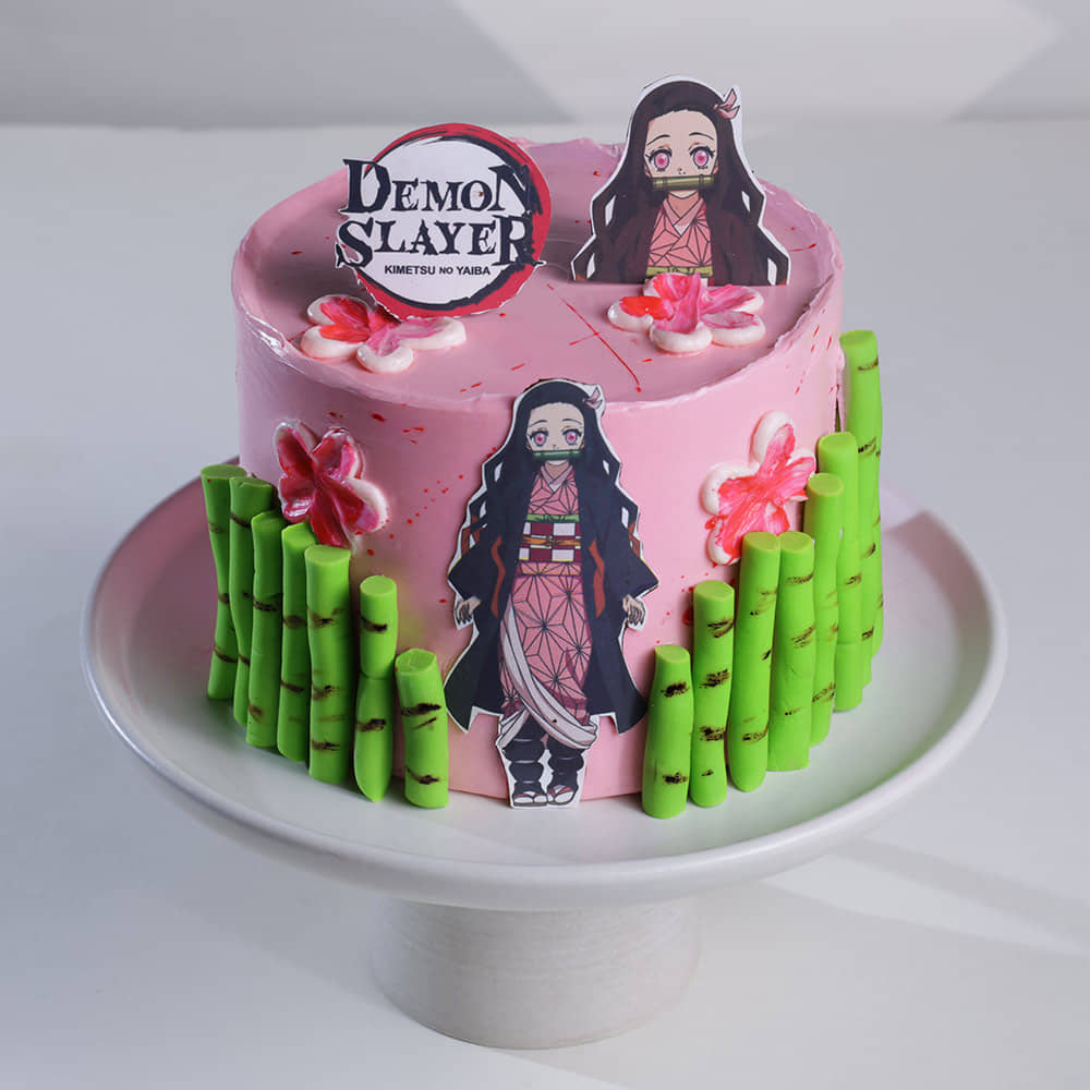 Nezuko Kamado Demon Slayer Theme Cake Nezuko Kamado Demon Slayer Theme Cake
