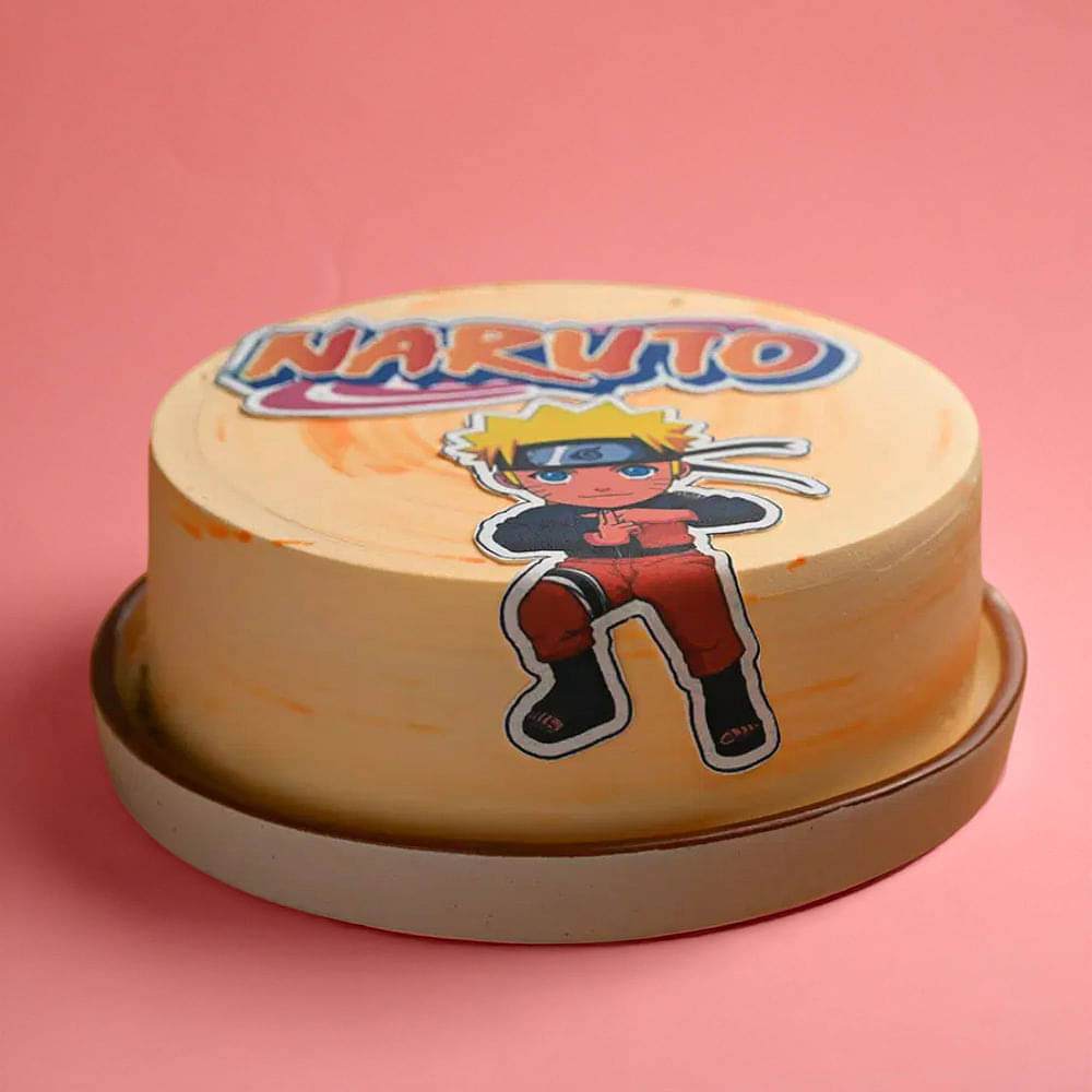 Side View of Ninja Naruto Cake