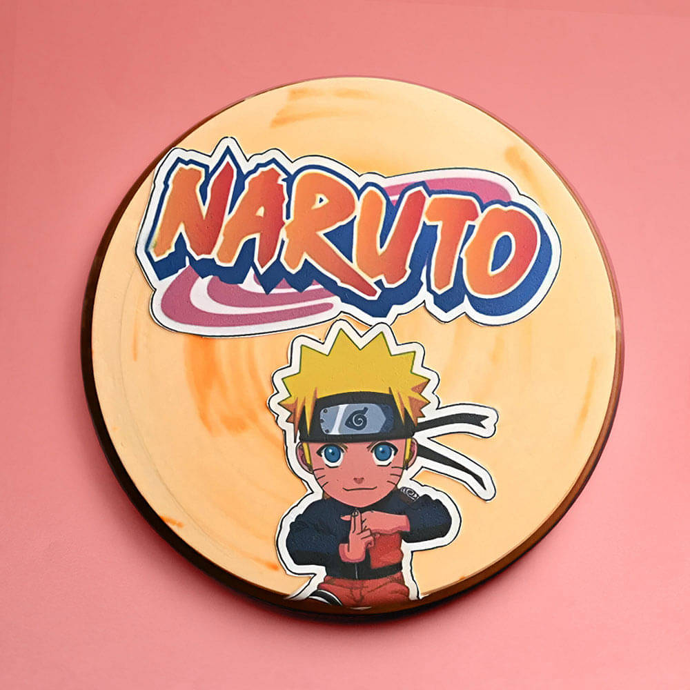 Top View of Ninja Naruto Cake