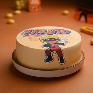 Side View of Ninja Naruto Cake