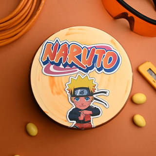 Top View of Ninja Naruto Cake
