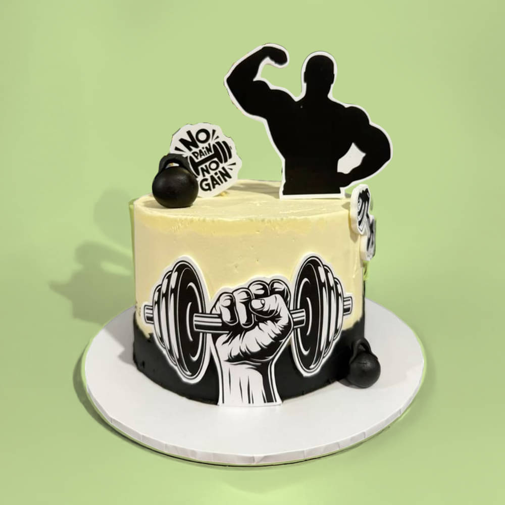 No Pain No Gain Gym Cake