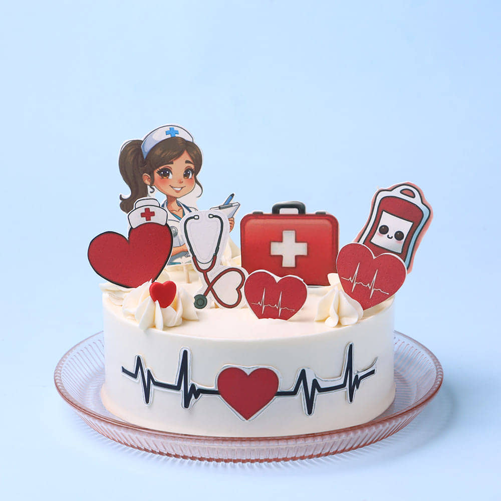 Nurse Heart Care Cake