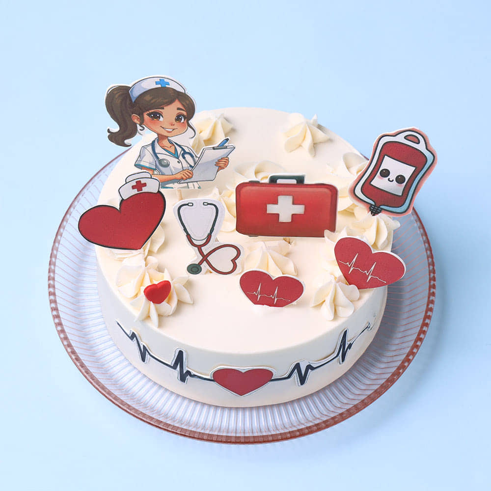 Nurse Heart Care Cake